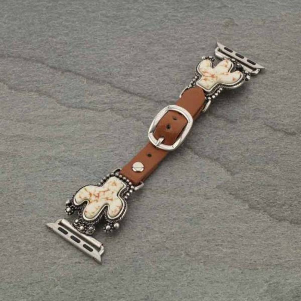 Western Cactus Apple Watch Leather Bands